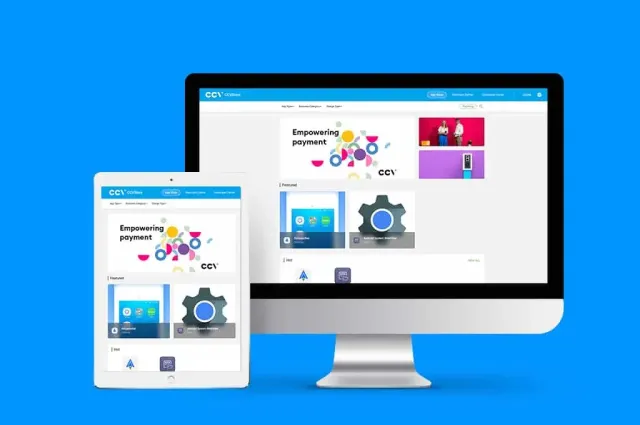 tablet and computer screen showing CCVStore